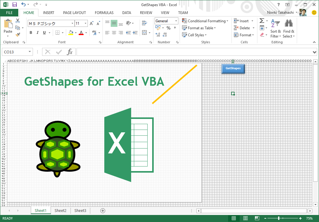 GetShapes for Excel VBA