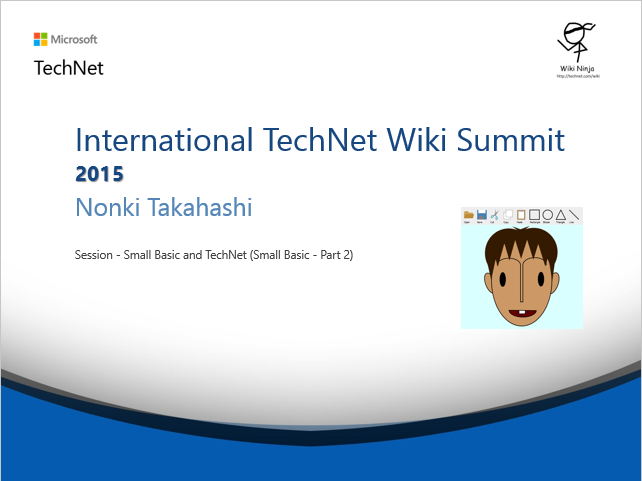 TNWiki Summit 15 Small Basic and TechNet